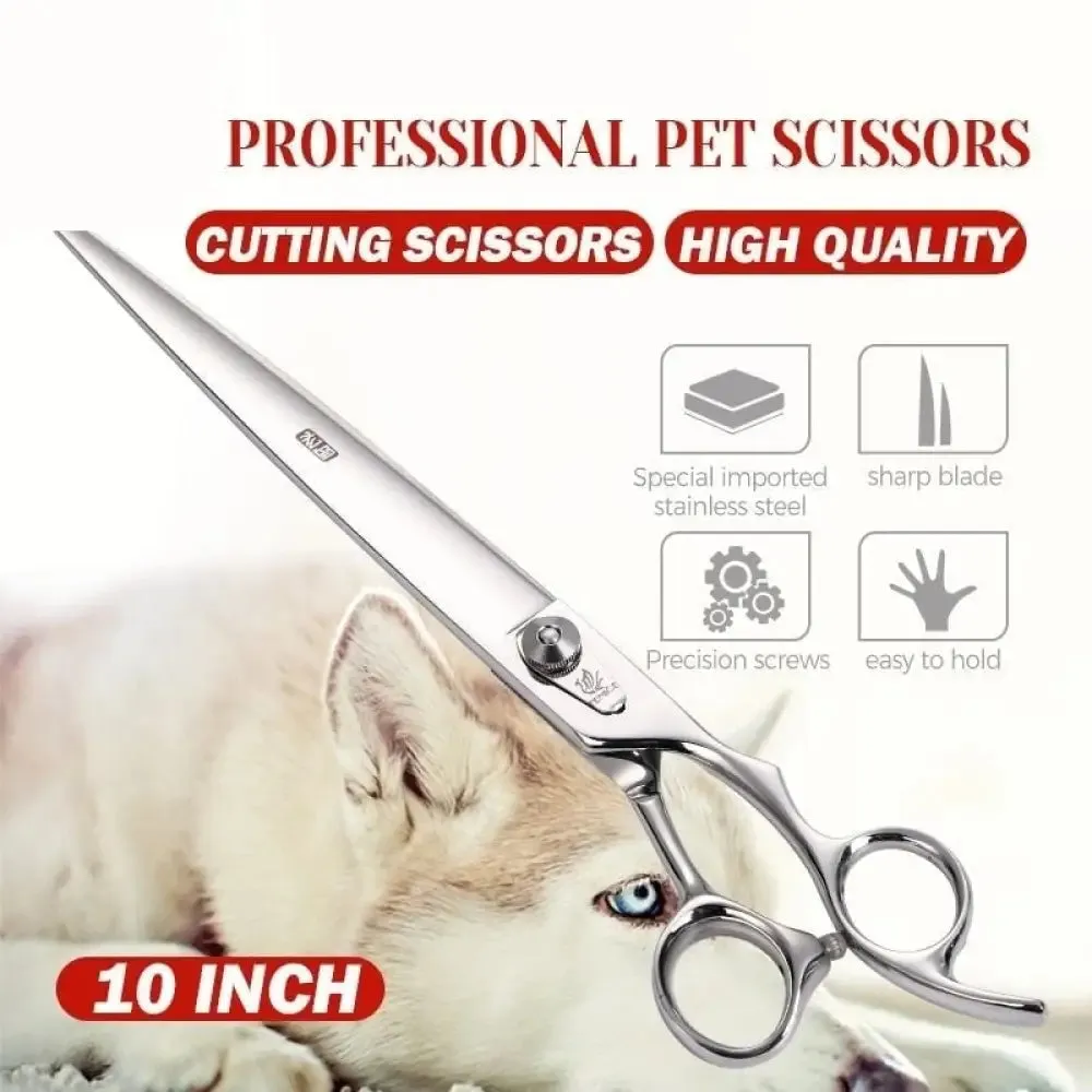 10 Inch Professional Pet Grooming Scissors for Dogs Cutting Scissors Pet Scissors Grooming