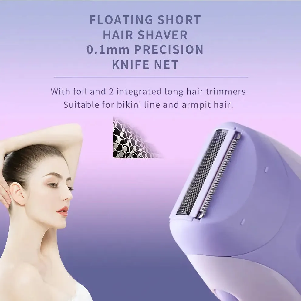 4-in-1 Women's Epilator, Facial & Body Electric Shaver