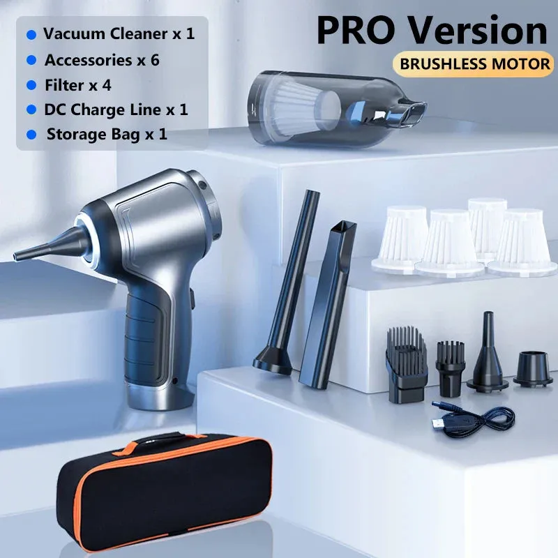 95000Pa Portable Car Vacuum Cleaner Strong Suction Handheld Mini Cleaning Machine Home Appliance
