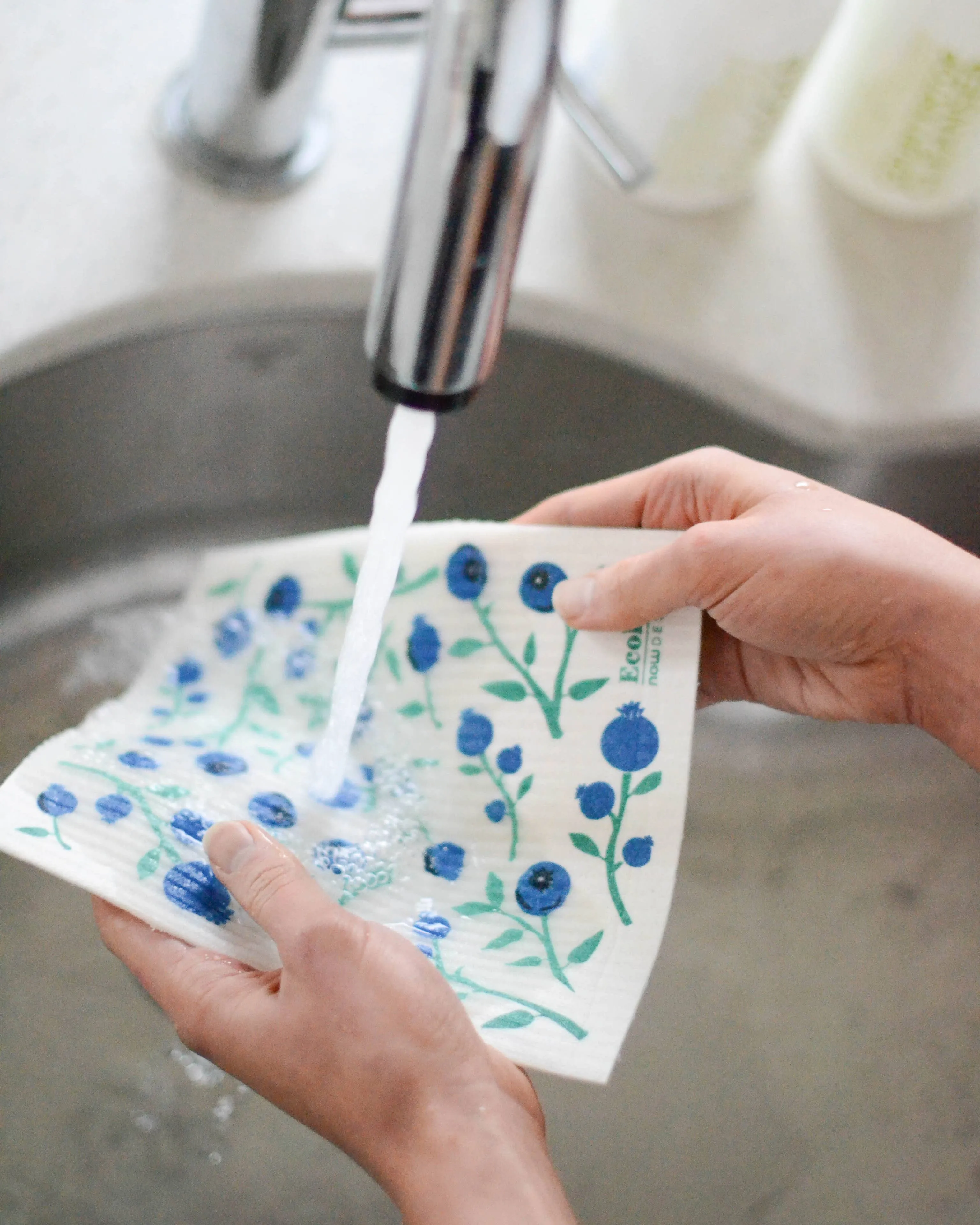 Blueberries Swedish Dishcloth