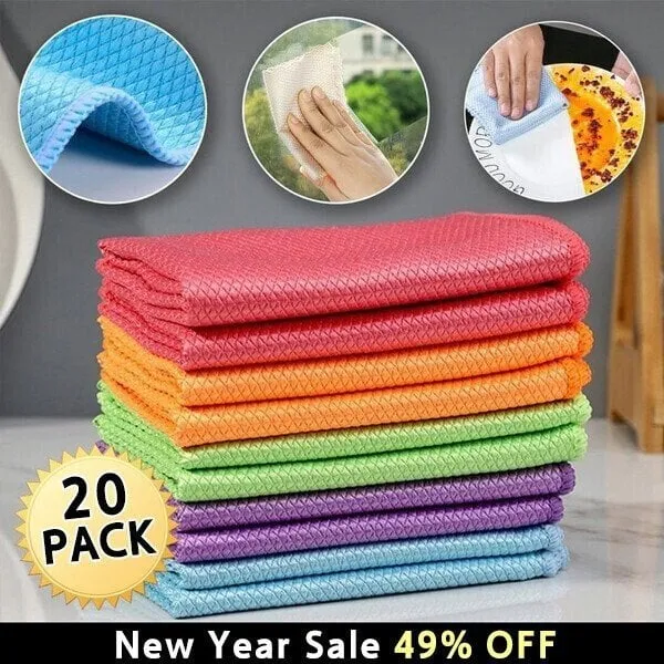BUY 5 GET 5 FREEStreak-Free Miracle Cleaning Cloths - Reusable
