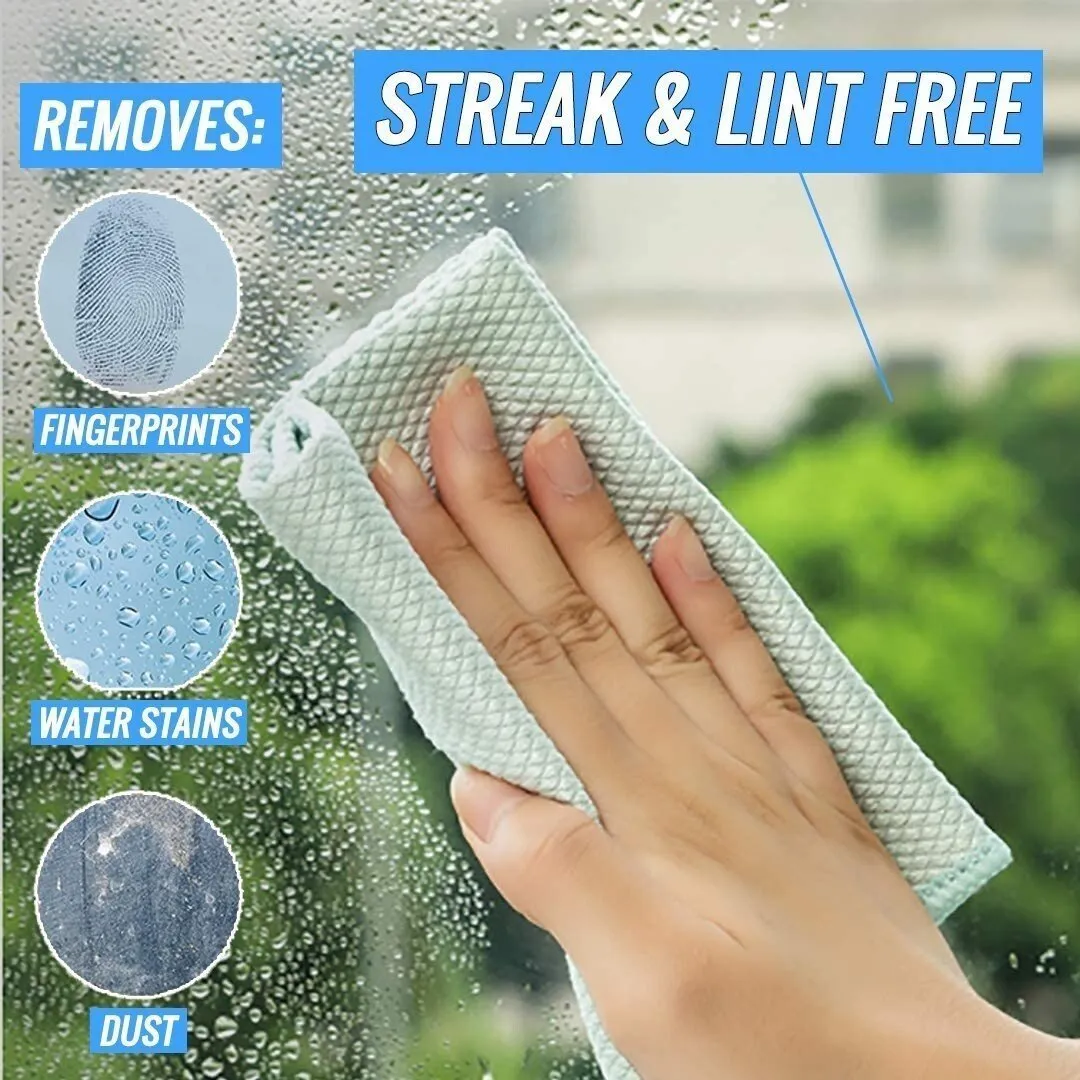 BUY 5 GET 5 FREEStreak-Free Miracle Cleaning Cloths - Reusable