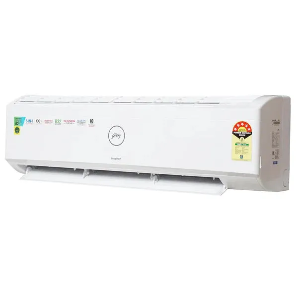 Godrej SIC 18ITC5-WYD 1.5 Ton 5 Star, 5-In-1 Convertible Cooling, Inverter Split AC,Anti-Dust Filter (Copper,  White)