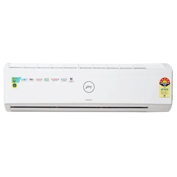 Godrej SIC 18ITC5-WYD 1.5 Ton 5 Star, 5-In-1 Convertible Cooling, Inverter Split AC,Anti-Dust Filter (Copper,  White)
