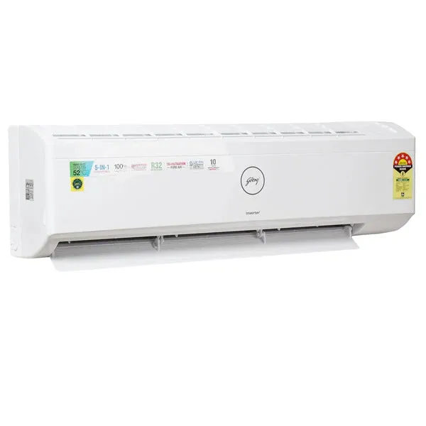 Godrej SIC 18ITC5-WYD 1.5 Ton 5 Star, 5-In-1 Convertible Cooling, Inverter Split AC,Anti-Dust Filter (Copper,  White)