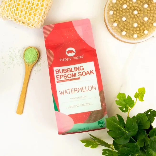 Happy Hippo Bubbling Epsom Soak - Watermelon