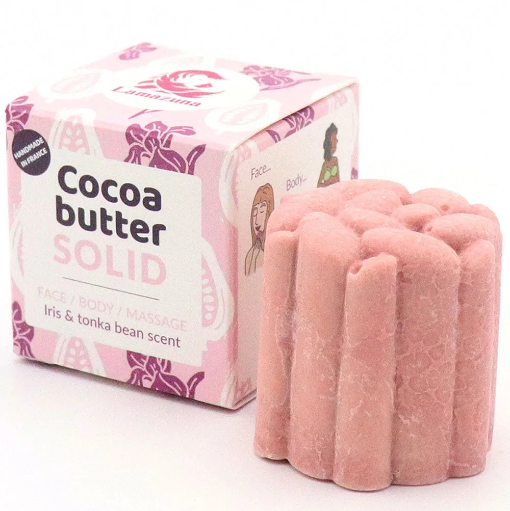 Lamazuna Solid Cocoa Body Butter Bar - Iris & Tonka Bean