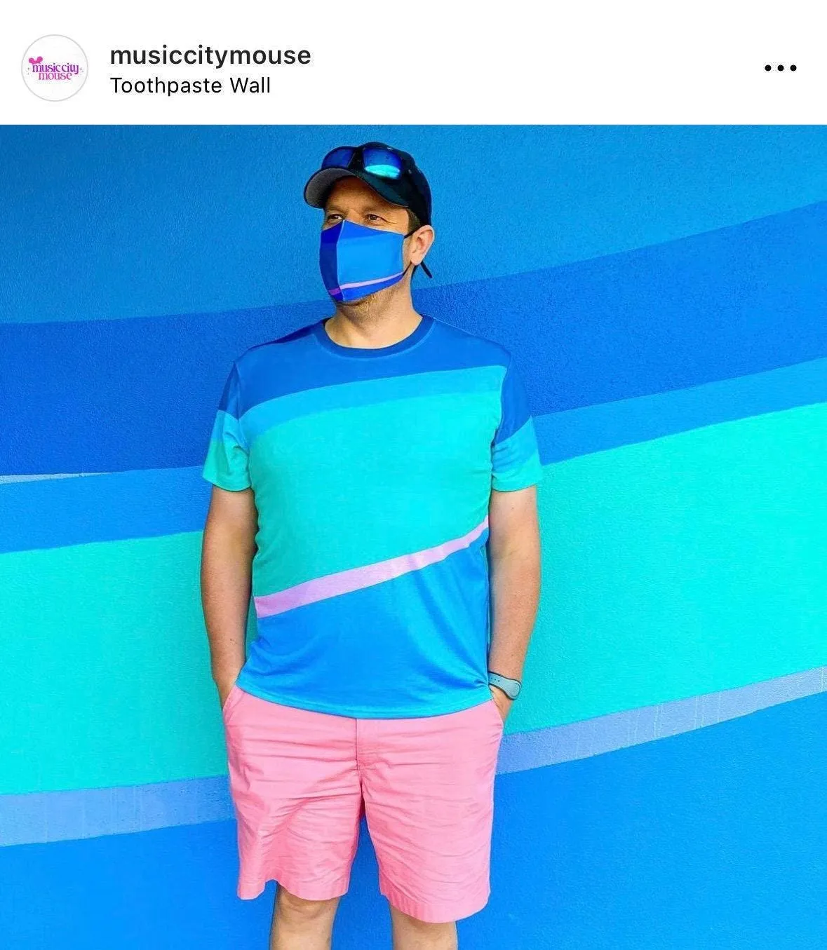 Men's Toothpaste Wall Inspired Short Sleeve Shirt