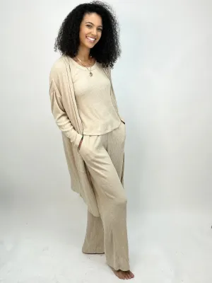 Oatmeal Ribbed Pant