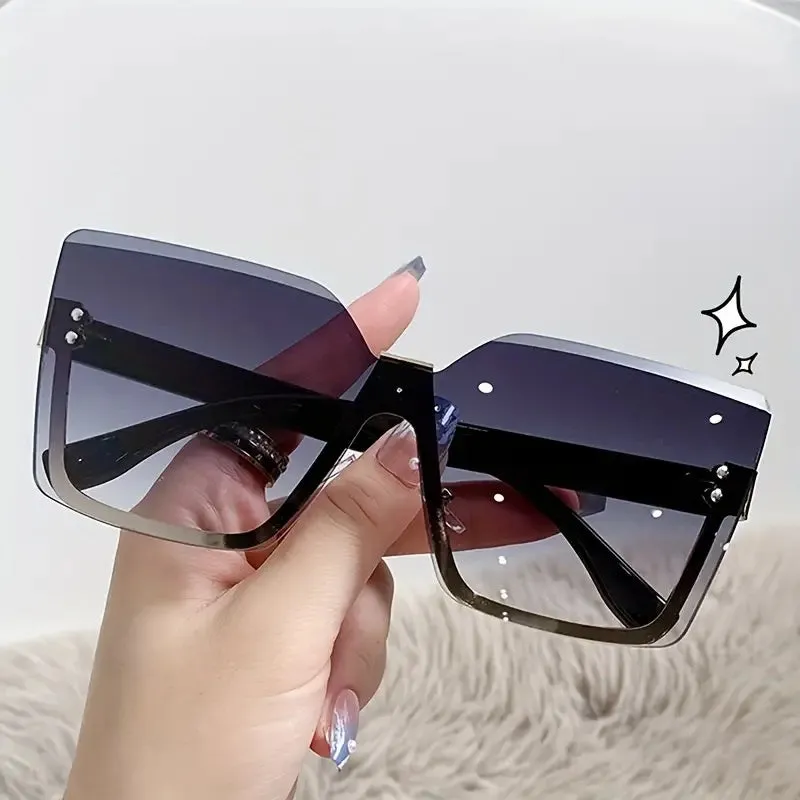Sunglasses Rimless Black Gradient